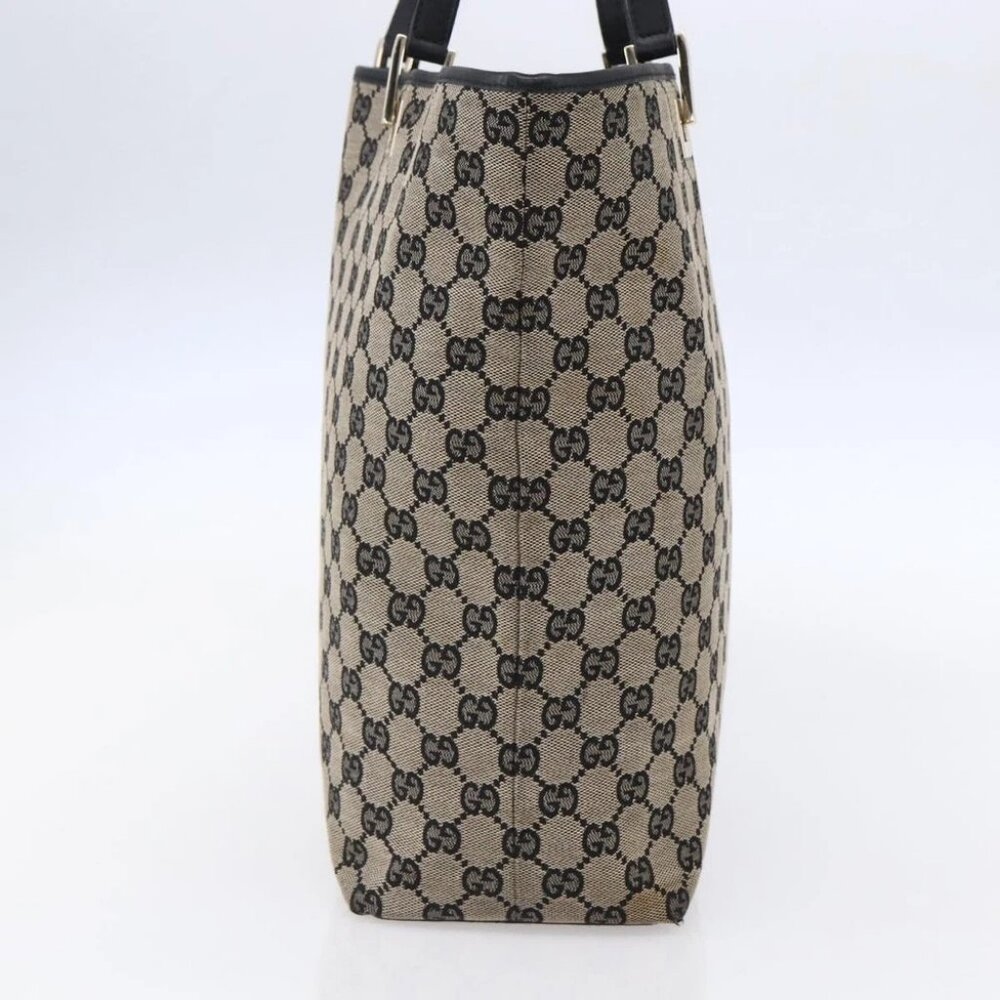 GUCCI GG Canvas Tote Bag Beige Gold - Picture 4 of 15